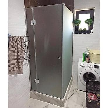 Терезелер жана комплектөөчүлөр: Угловая душевая перегородка с матовым стеклом - обязательный элемент — 3