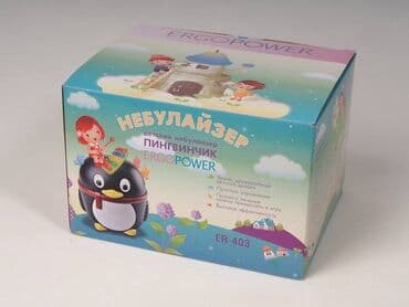 аппарат для ингаляции для детей цена: Небулайзер детский Ergopower ER-403 (пингвинчик) Ингалятор — 2