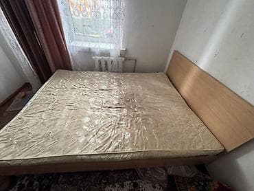 Двуспальная кровать, С матрасом, длина - 200 см