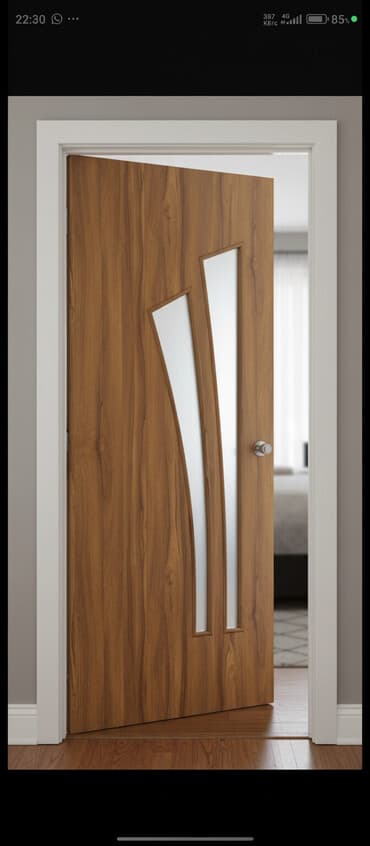 Межкомнатные двери с остеклением - Материал: ламинированное полотно