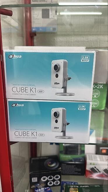 Wi‑Fi камеры видеонаблюдения для дома и офиса 1) Dahua Cube K1 (4MP) lalafo.kg да Wi‑Fi камеры видеонаблюдения для дома и офиса 1) Dahua Cube K1 (4MP)