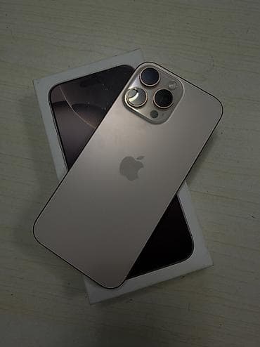 apple iphone 8: IPhone 16 Pro Max, Б/у, 1 ТБ, Natural Titanium, Коробка, 93 % — 4