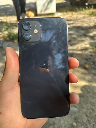 IPhone 12, Б/у, 64 ГБ, Черный, Чехол, 93 % — 3