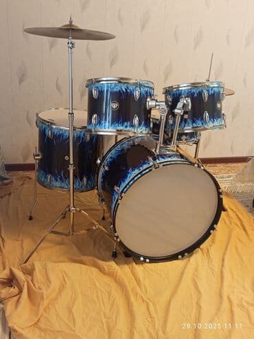 микрофон для озвучки видео купить: Акустическая ударная установка DDrum/DR (дизайн: синий флейм). Состав — 2