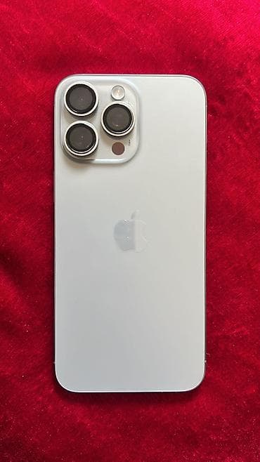 pro max: IPhone 15 Pro Max, Б/у, 256 ГБ, White Titanium, 85 % — 1