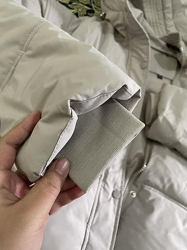 пуховик с капюшоном: Пуховик, Короткая модель, Стеганый, L, XS, M — 2