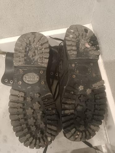 м 65: Мужские ботинки, 42, Steel, Б/у, цвет - Черный, Самовывоз — 2