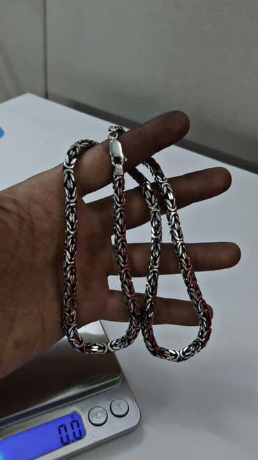 продаю золотую цепочку: Серебряный Браслет Арабский Бисмарк 39 грамм 22.5 см Ручная работа — 5