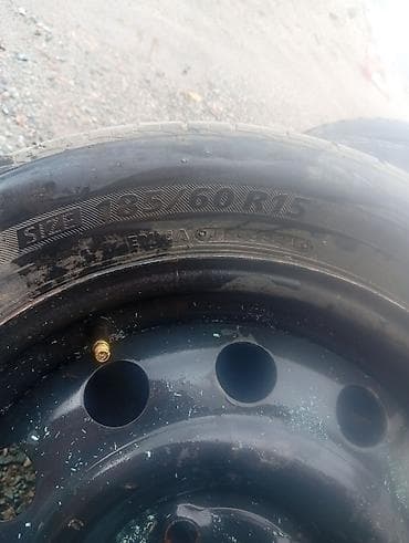 Колеса в сборе 185 / 60 / R 15, Лето, Б/у, Комплект, Железные, отверстий - 4