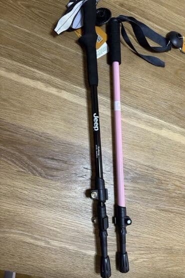 Походная палка детская (розовая). На рост до 160 см. Длина 60-100 см