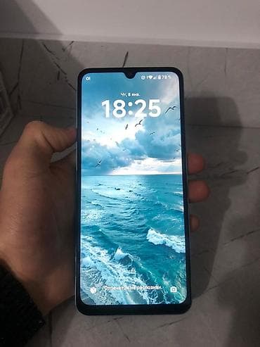 микрофон в аренду: Redmi, Redmi A5, Б/у, 128 ГБ, цвет - Голубой, 2 SIM — 2