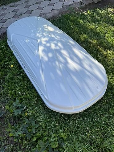 зеркало большие: Автобокс на крышу автомобиля, аэродинамический, белый - Тип: багажный — 2