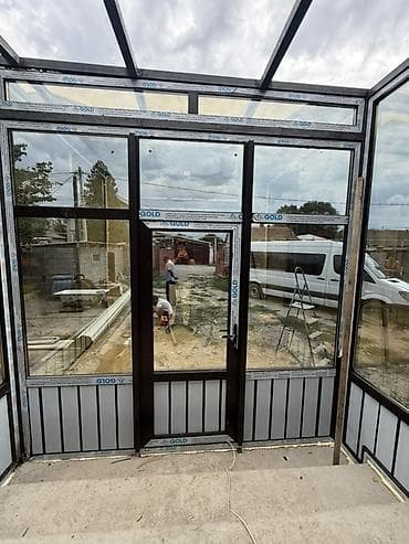 projector screen: Панорамная остеклённая пристройка/веранда к дому - Каркас — 3