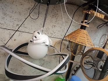 study lamp: Подвесной светильник с фигуркой панды - Тип: потолочный подвесной — 1