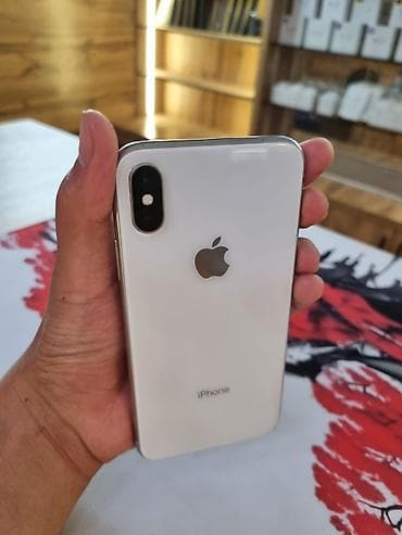 honor 500: IPhone X, Б/у, 256 ГБ, Серебристый, 100 % — 1