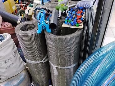 химическая метализация: Ribbed corrugated mesh, Размер ячейки: Другой размер, Диаметр: Другой диаметр, Резка — 1