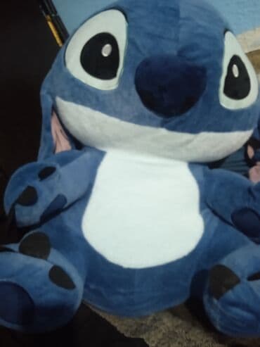 новый мягкий мебель: Большая плюшевая игрушка «Стич» (мультперсонаж). - Цвет: синий с — 1