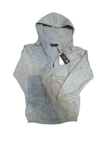 Мужская толстовка, M, L, Polo Ralph Lauren, Новый, цвет - Серый, Самовывоз, Платная доставка