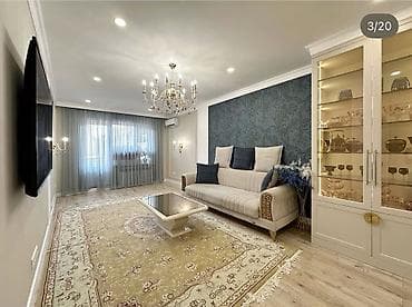 3 комнаты, 90 м², Элитка, 8 этаж, Дизайнерский ремонт at lalafo.kg 3 комнаты, 90 м², Элитка, 8 этаж, Дизайнерский ремонт