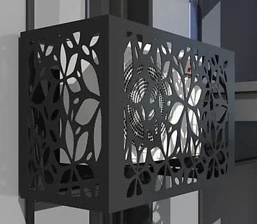 сетка затемнение: Декоративный защитный кожух для наружного блока кондиционера. - — 4