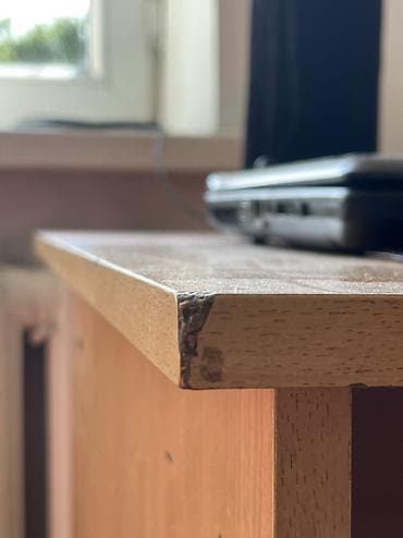 study lamp: Компьютерный стол, Б/у, С полками — 4