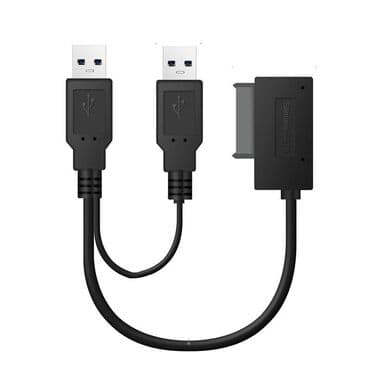 переходник на жесткий диск sata: Адаптер 2 x USB 2,0 на Mini Sata II 7 + 6 13 - контактный — 1