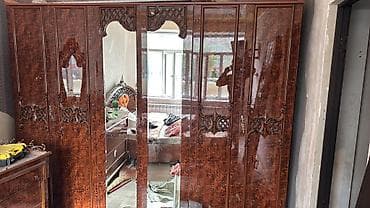 спальный гарниту: Классический комплект мебели в стиле барокко/рококо, натуральный шпон — 2