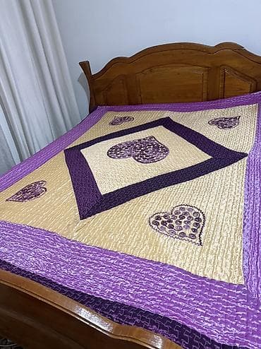 used bed: Двуспальная кровать, Б/у, С матрасом, длина - 2 см — 1