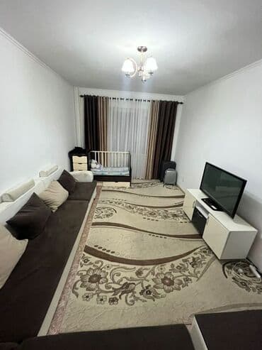 купить квартиру в 12 микрорайоне бишкек: 1 комната, 54 м², 106 серия улучшенная, 1 этаж, Косметический ремонт — 1