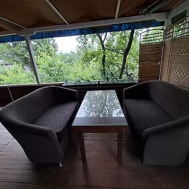 dinner table: Б/у . 2 Комплекта мебели для террасы/гостиной: прошу 15000т сом. , - — 1