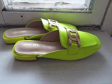 продаю женскую обувь: Женские мюли REAL Style of Turkey - Яркий неоново‑лаймовый цвет - — 2