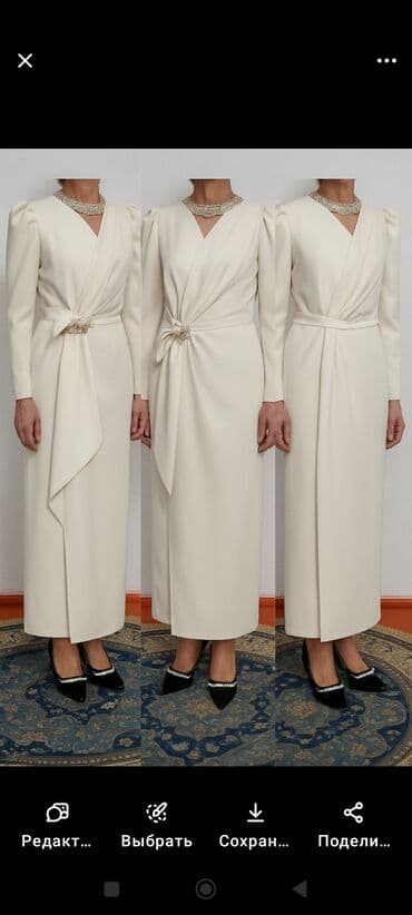 свадебные платья в бишкеке цены на прокат: Вечернее платье, Классическое, Длинная модель, С рукавами, L — 2