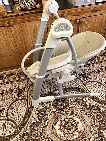 кровать трансформер детская 3 в 1: Стульчик для кормления, Peg perego, Трансформер, цвет - Голубой — 5