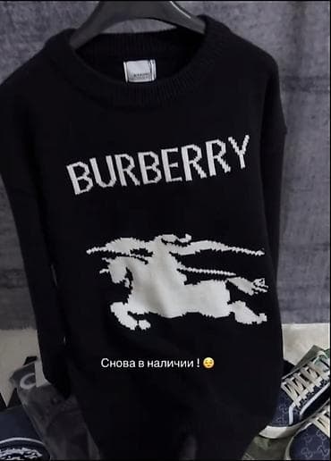 Свитера: Мужской свитер, L, Burberry, Новый, цвет - Черный, Самовывоз, Платная доставка — 1
