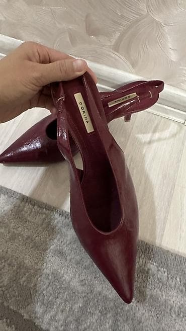 кийит: Лодочки CORINA с открытой пяткой (slingback) - Цвет: бордовый (винный — 4