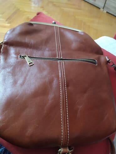 Атайын кийим: Новая кожаная сумка фирменная с Америки,на поцелуйчиках можно носить — 6