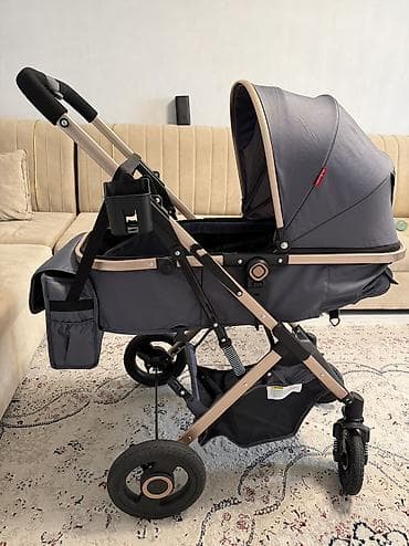 Коляска, цвет - Черный, Б/у