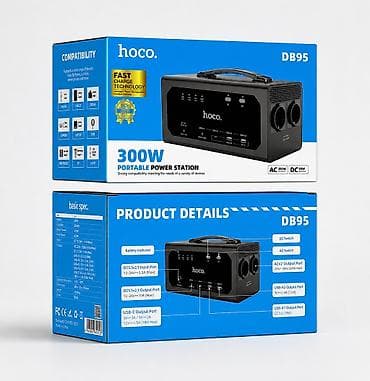 hub type c: Портативная зарядная станция HOCO DB95 Купить в Бишкеке — 300W, 25600 — 1
