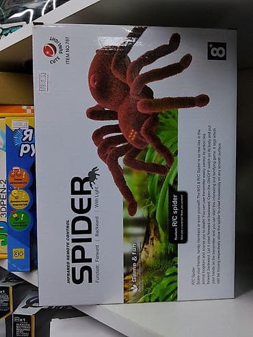 осьминог перевёртыш: Игрушка «Spider» — реалистичный паук на инфракрасном пульте — 1