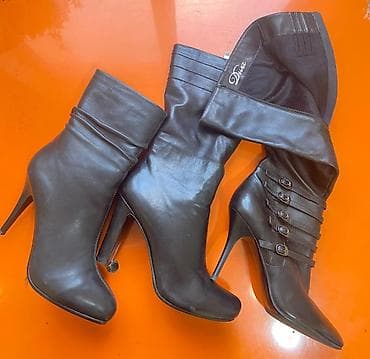 ботам: Женские сапоги и ботильоны Diva, черные… размеры 39-40. - Материал — 5
