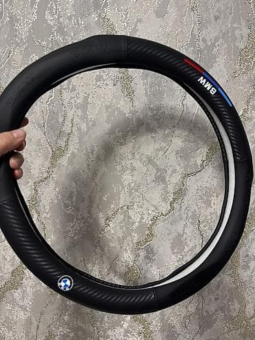 mazda demio 2000: Экокожа Чехол на руль, цвет - Черный — 2