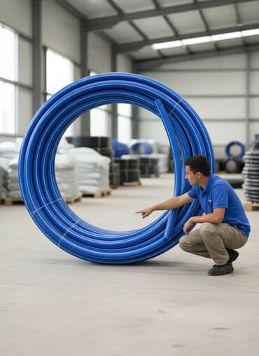 полиэтиленовый рукав для полива: Полиэтиленовая труба в бухте 50 метров Питьевой размер 110 - — 1