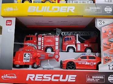 Игровой набор «Rescue» — техника пожарно-спасательной службы. Состав at lalafo.kg Игровой набор «Rescue» — техника пожарно-спасательной службы. Состав