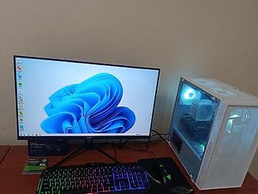 Игровой/универсальный ПК в белом корпусе с адресной RGB-подсветкой и