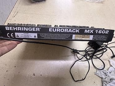 Аудиотехника: Микшерный пульт Behringer Eurorack MX1602 - Формат: 16 входов / 2 — 5