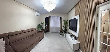 алмашу: 3 комнаты, 100 м², 106 серия улучшенная, 1 этаж, Евроремонт — 5