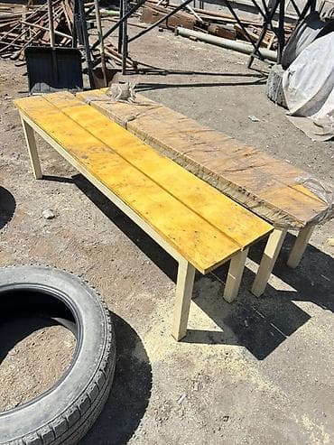 uth 170: Скамейка Дерево, Без спинки, Без крыши — 1