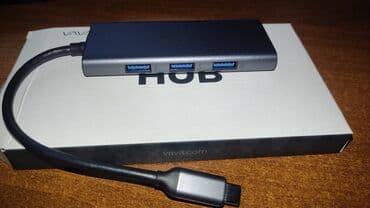 Продам новый usb hub-c 7port 3 usb 3.1, hdmi, sd, micro sd, usb type