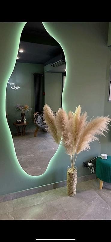 стол стулья для гостиной б у: Зеркало «аморфной» формы с подсветкой - Настенное зеркало свободной — 2