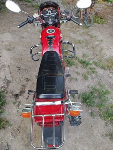 насадка на глушитель с подсветкой: Мотоцикл Sundiro (классический дорожный), красный цвет — 6